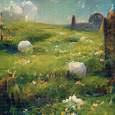 Grassy Field Fantasy - png ฟรี
