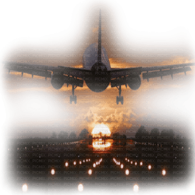 airplane landing - ücretsiz png