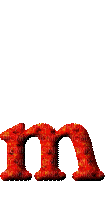 Kaz_Creations Alphabets Red  Letter M - Безплатен анимиран GIF