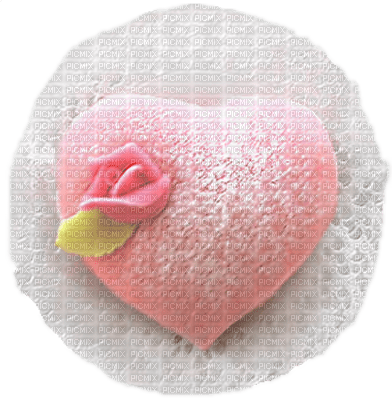 Cake-pink-heart - Free PNG