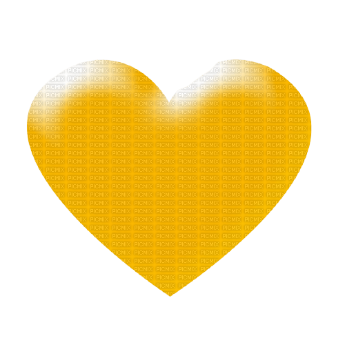yellow heart - PNG gratuit