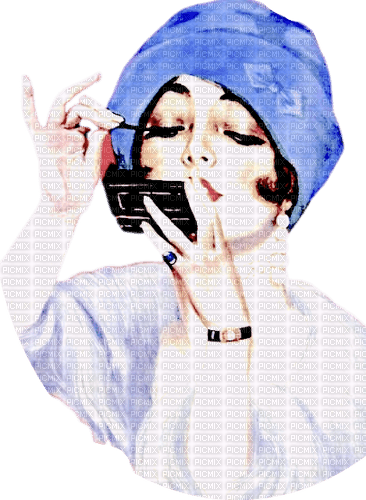 Vintage Woman make up - png grátis