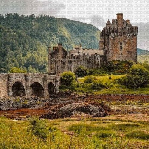 Шотландский замок - 無料png