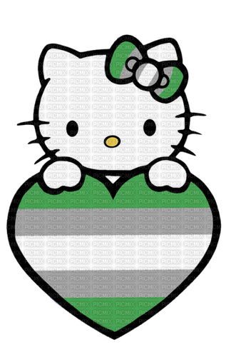 Grayromantic greyromantic Hello Kitty - ücretsiz png