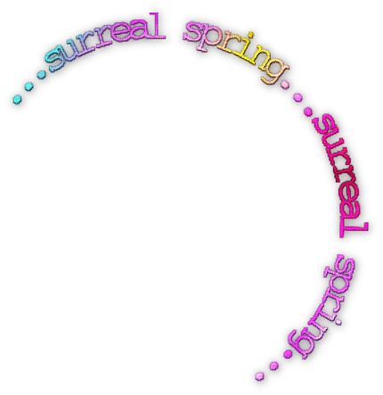 soave text surreal spring rainbow - png gratis