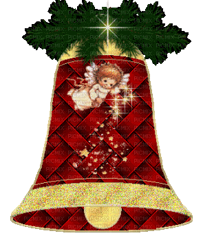 Weihnachtsglocke, Vintage - Ingyenes animált GIF