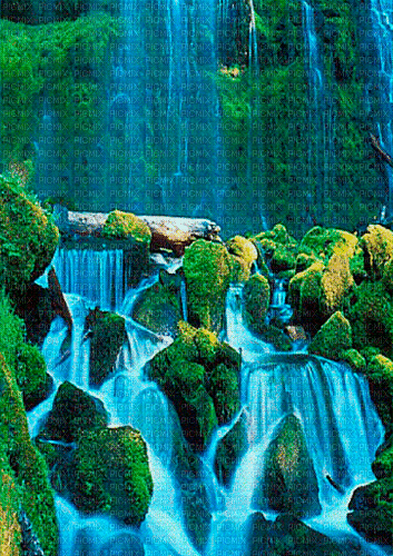 Rena animated Background Wasserfall - Безплатен анимиран GIF