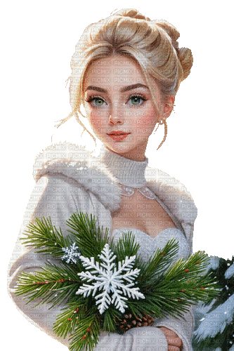 merry christmas woman milla1959 - Ingyenes animált GIF