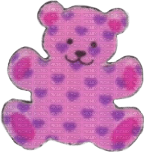 Hearts teddy bear - Free PNG