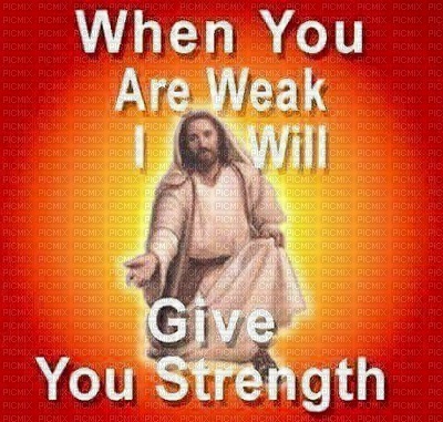 Jesus gives Strength - kostenlos png