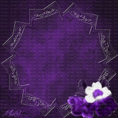 minou-background-frame-purple - PNG gratuit