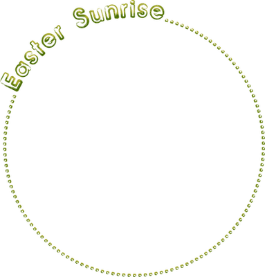 Kaz_Creations Deco Circle Frame Text Easter Sunrise - Free PNG