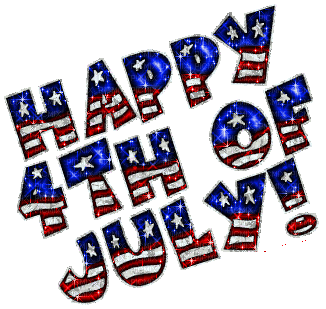 Kaz_Creations America 4th July Independance Day American Text - Animovaný GIF zadarmo