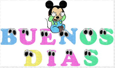 Buenos dias - Безплатен анимиран GIF