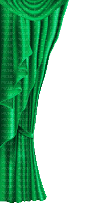 soave deco patrick animated curtain  green - Бесплатный анимированный гифка