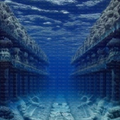 Blue Underwater Temple - ingyenes png