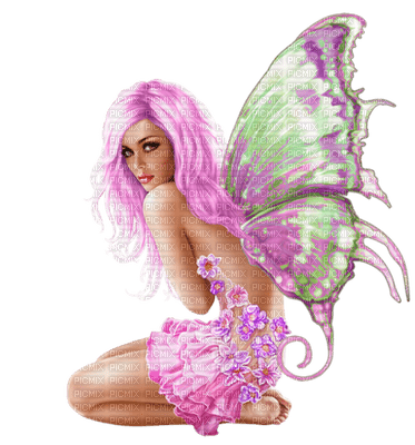 Kaz_Creations Woman Femme Fairy  Colours Colour-Girls - nemokama png