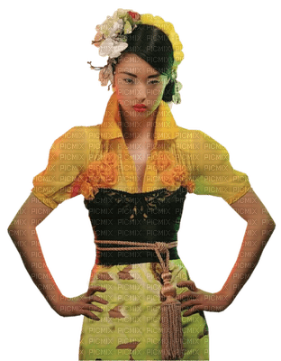 Kaz_Creations Woman Femme Yellow - ilmainen png