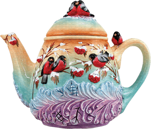 decorative kettle - png ฟรี