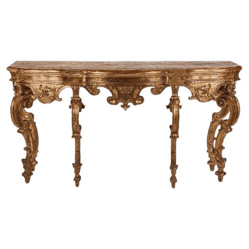 carved wood table - 免费PNG
