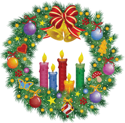 Kaz_Creations Christmas Deco Wreath - ücretsiz png