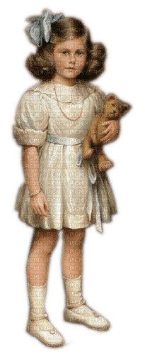 Rena Vintage Kind Child Teddy - ücretsiz png
