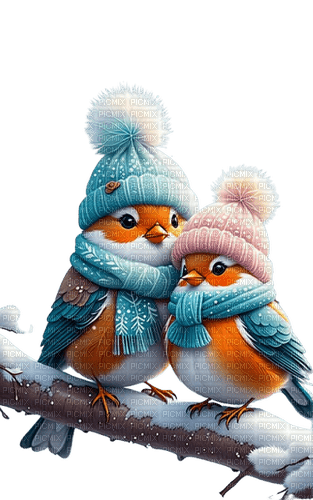 oiseau hiver - png gratuito