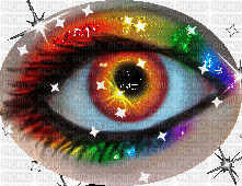 rainbow eye - Animovaný GIF zadarmo