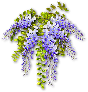 soave deco flowers  spring branch purple green - Free PNG