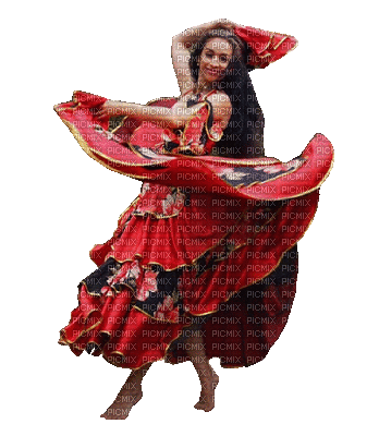 Danseuse espagnole - Безплатен анимиран GIF