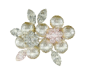 Perles de fleurs - GIF animado grátis