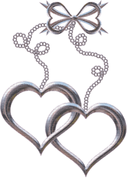 love hearts deco silver kikkapink - png gratis