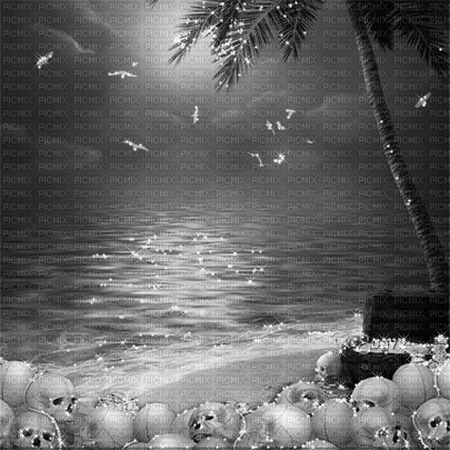 soave background animated summer beach black white - GIF animé gratuit