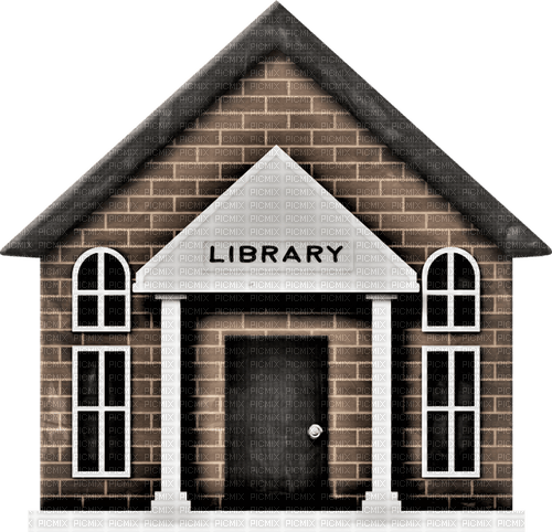 Maison Library Brun:) - png ฟรี