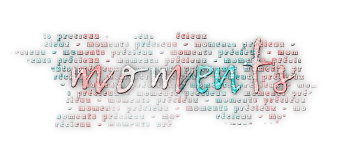 soave text moments pink teal - PNG gratuit