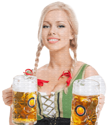 Kaz_Creations Woman Femme Green Lager - darmowe png