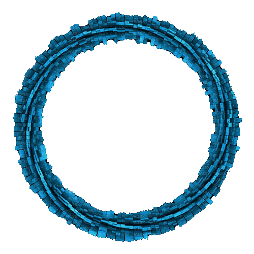 Frame. Circle. Blue . Leila - GIF animasi gratis