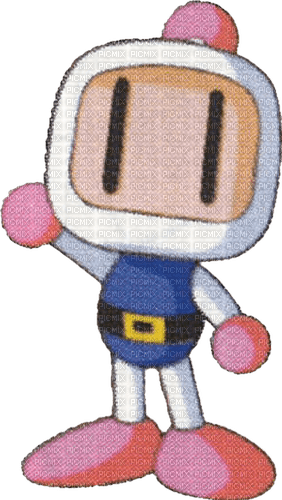 White Bomber/Shirobon (Some 90's Bomberman Art) - png gratis