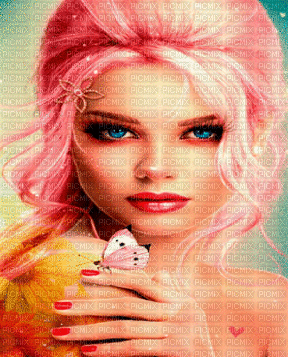 woman pink -Nitsa - Animovaný GIF zadarmo