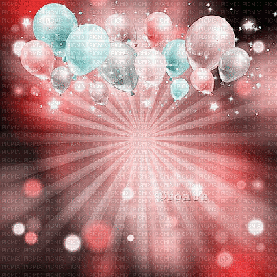 soave background animated birthday  pink teal - 免费动画 GIF