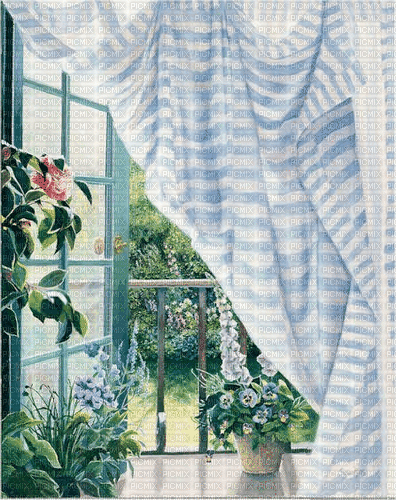 Window to the Garden - Besplatni animirani GIF
