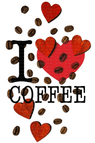 i love coffee/words - darmowe png
