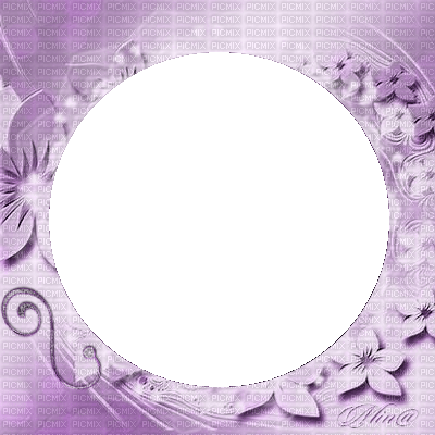 bg-frame-round-deco-purple - Free PNG