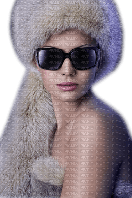 Kaz_Creations Woman Femme With Hat Glasses - PNG gratuit