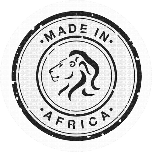 Печать африканского изготовителя. Africa text