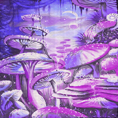 soave background animated  forest surreal purple - Animovaný GIF zadarmo