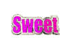 sweet text - GIF animado grátis
