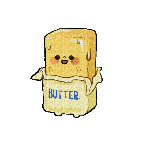 Butter Melting - GIF animasi gratis