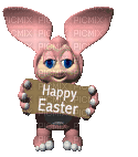 Kaz_Creations Animated Easter Deco Bunny - Безплатен анимиран GIF