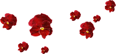 Kaz_Creations Red Scrap Deco Flowers - gratis png